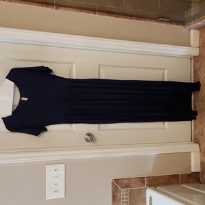 Long navy blue dress